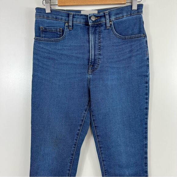 Everlane Medium Wash High Waisted Skinny Stretch Denim Ankle Jeans Size 29 - Picture 2 of 10